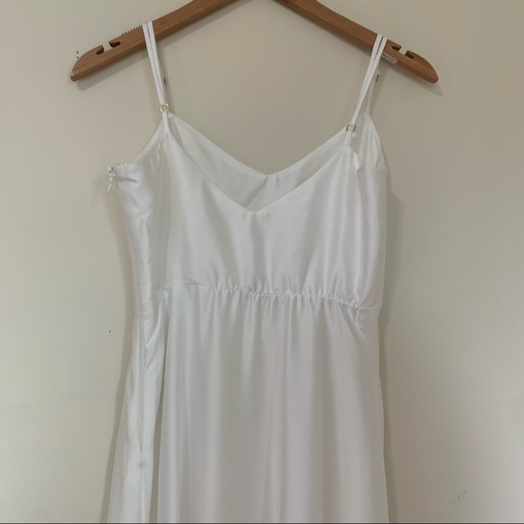 Show Me Your Mumu Faith Maxi Dress in‎ Ivory Luxe Satin sz XXS - Picture 6 of 8